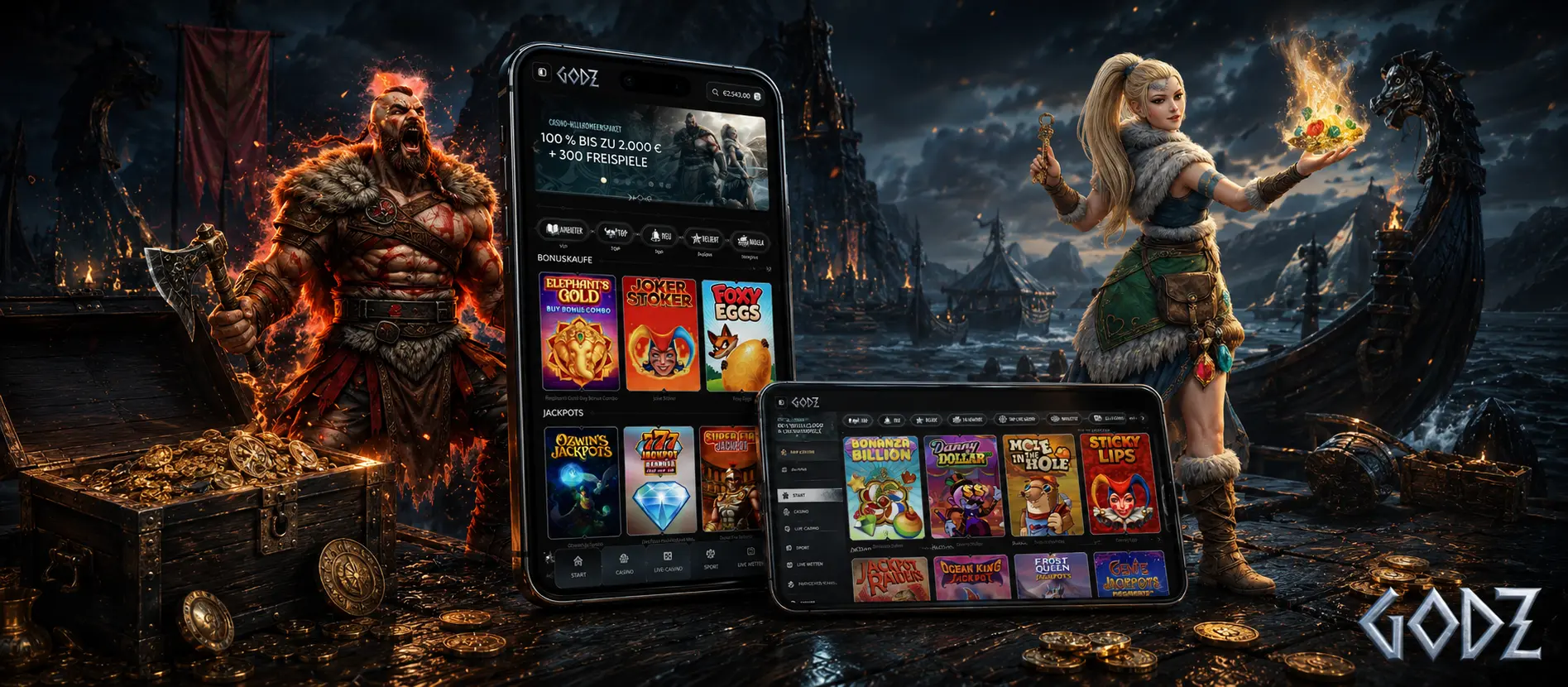 Live Spiele bei Godz Casino starten